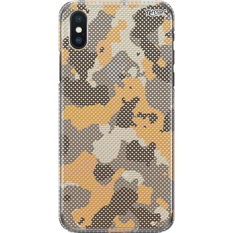 Capa Silicone NetCase Chapada Camuflada 3D Furadinha