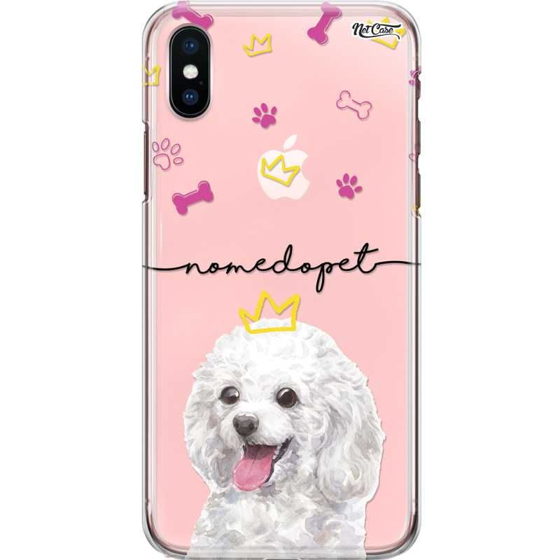 Capa Silicone NetCase Transparente Nome Poodle