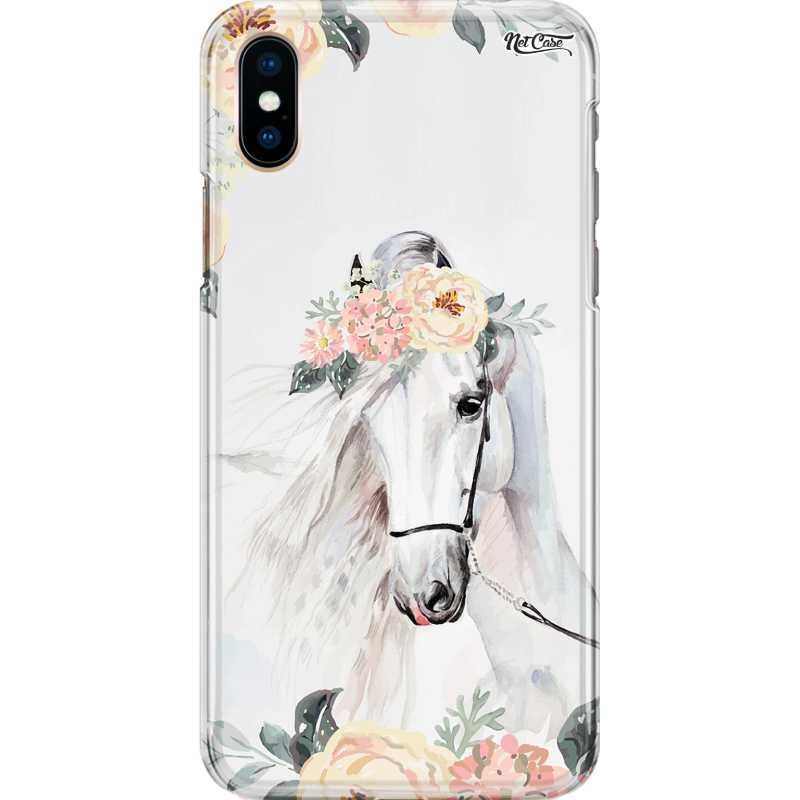 Capa Silicone NetCase Chapada Cavalo Coroa de Flores