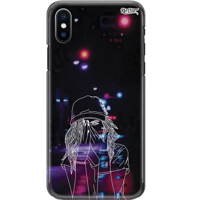 Capa Silicone NetCase Chapada City ​​Girl at Night