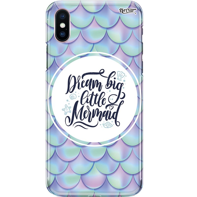 Capa Silicone NetCase Chapada Escamas Dream Big Little Mermaid