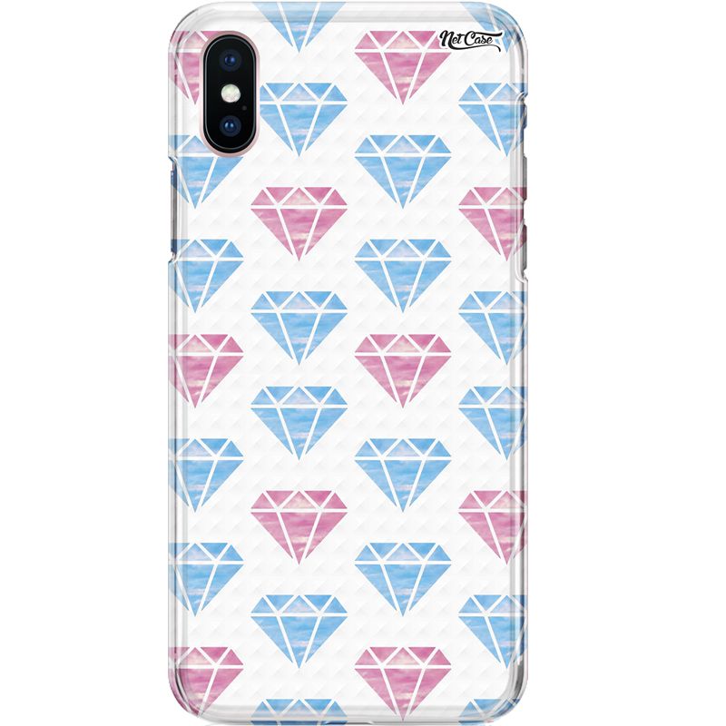 Capa Silicone NetCase Chapada Diamonds Pink and Blue