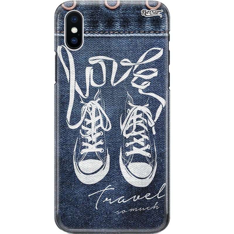Capa Silicone NetCase Chapada All St. Jeans: Love Travel So Much