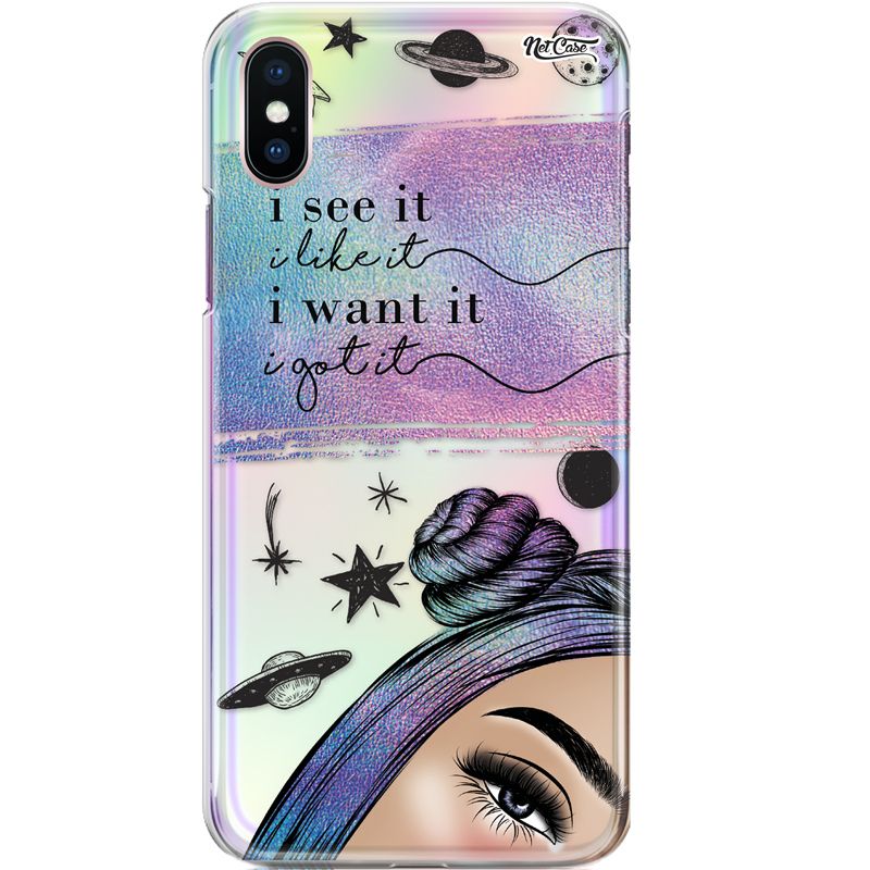 Capa Silicone NetCase Holográfica I See It, I Want It