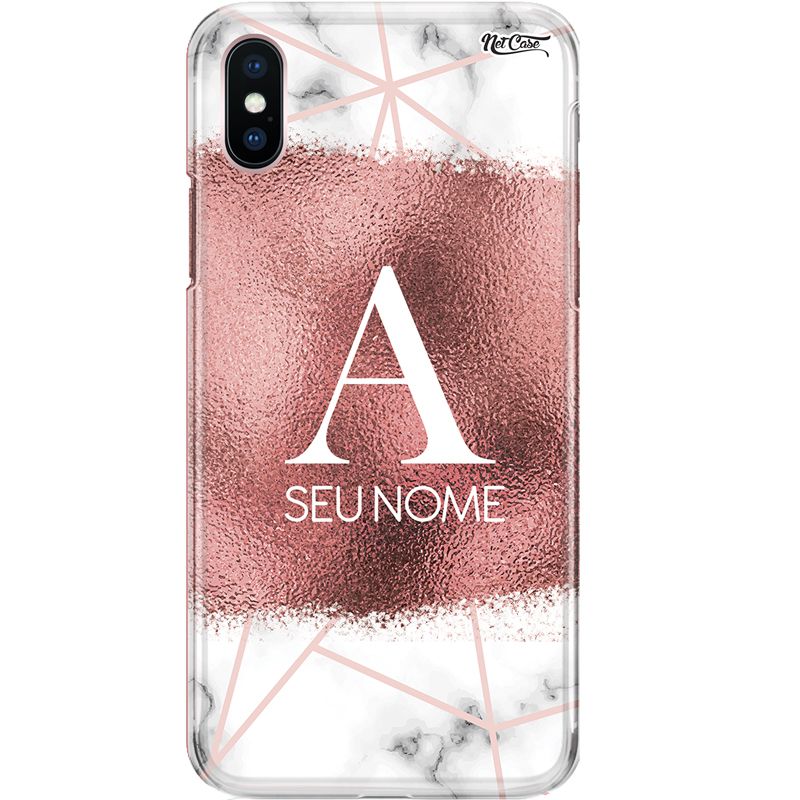 Capa Silicone NetCase Chapada Nome Cracked Marble Lines