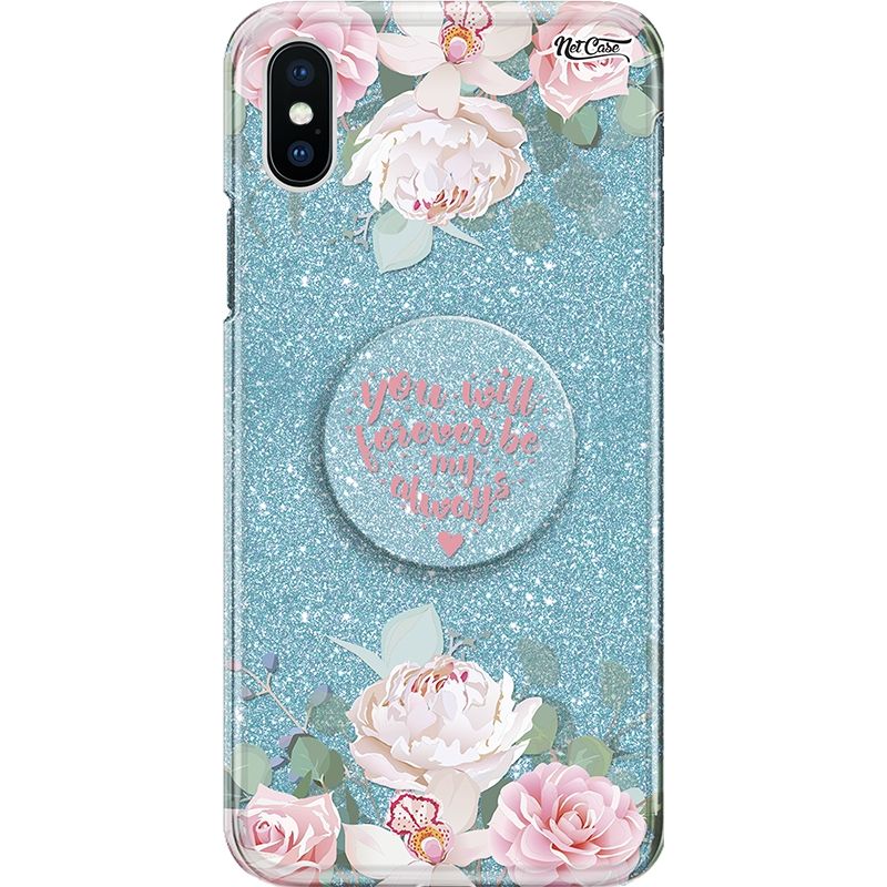 Capa Netcase Glitter + Pop 3in1 Azul - You Will Forever Be My Always s2