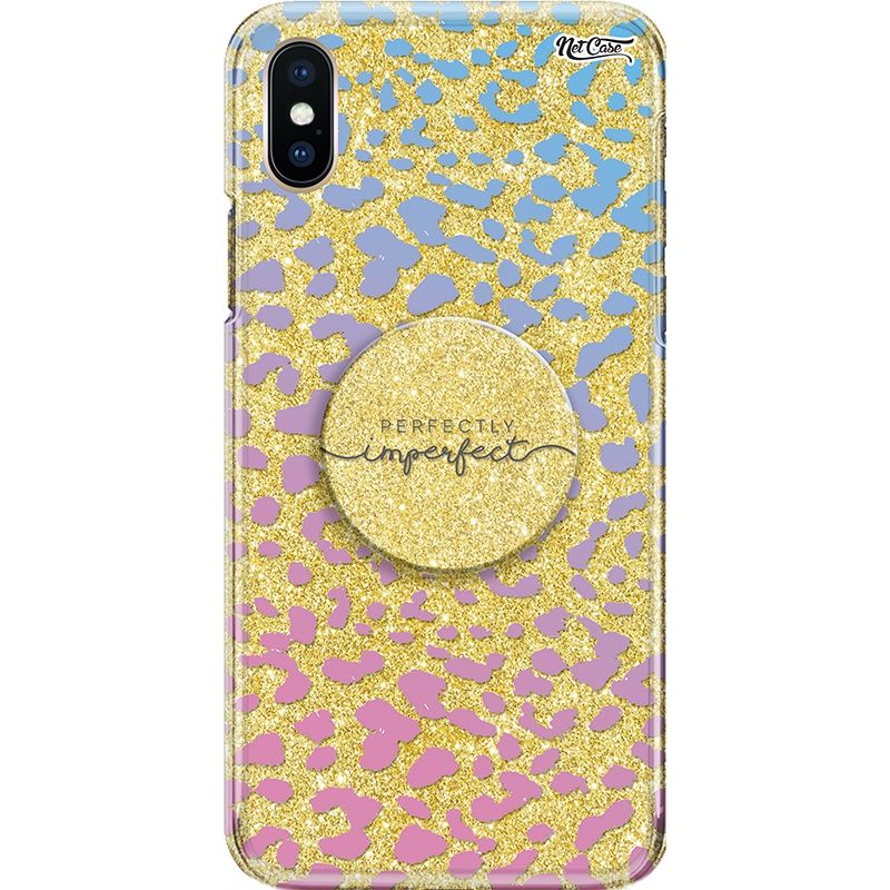 Capa Netcase Glitter + Pop 3in1 Dourado - Perfectly Imperfect