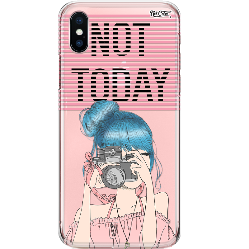 Capa Silicone NetCase Transparente Photographer Girl: Not Today