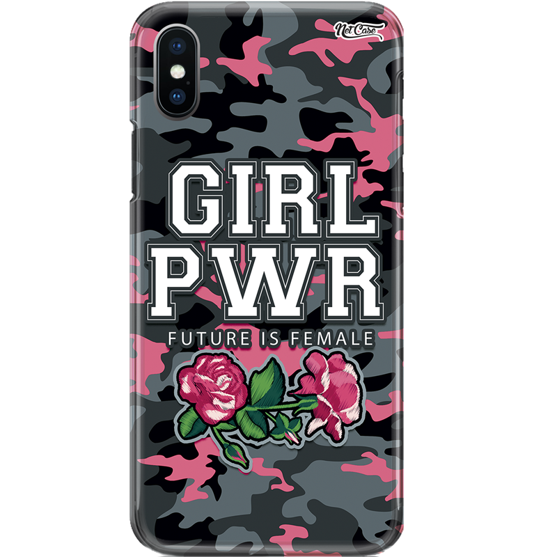 Capa Silicone NetCase Chapada Camuflada Girl Pwr: Future is Female