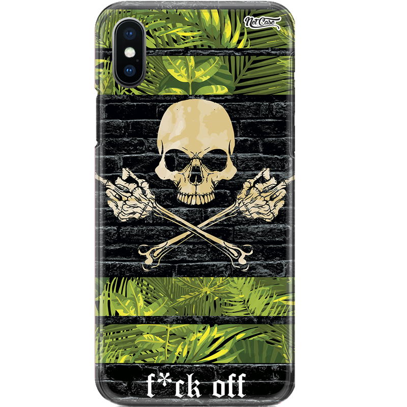 Capa Silicone NetCase Chapada Skull F*ck Off