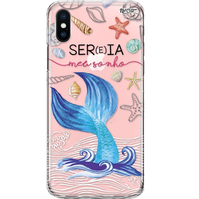 Capa Silicone NetCase Transparente SER(e)IA Meu Sonho