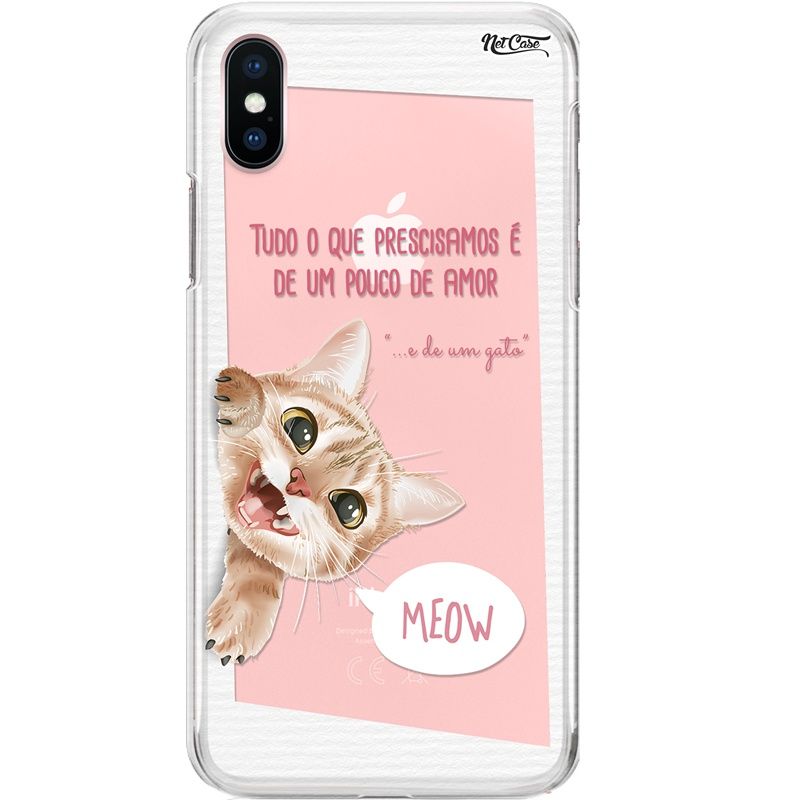 Capa Silicone NetCase Transparente Tudo o que Precisamos é de Um Pouco de Amor...