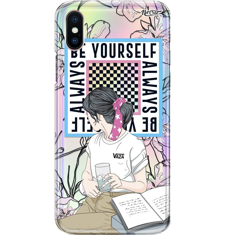 Capa Silicone NetCase Holográfica Always Be Yourself