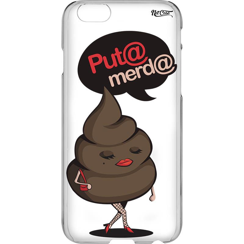 Capa Silicone NetCase Transparente Put* Merd*