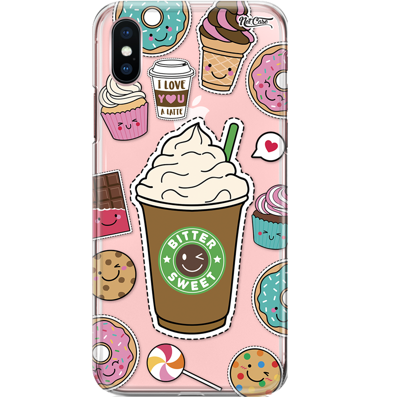 Capa Silicone NetCase Transparente Bitter Sweet