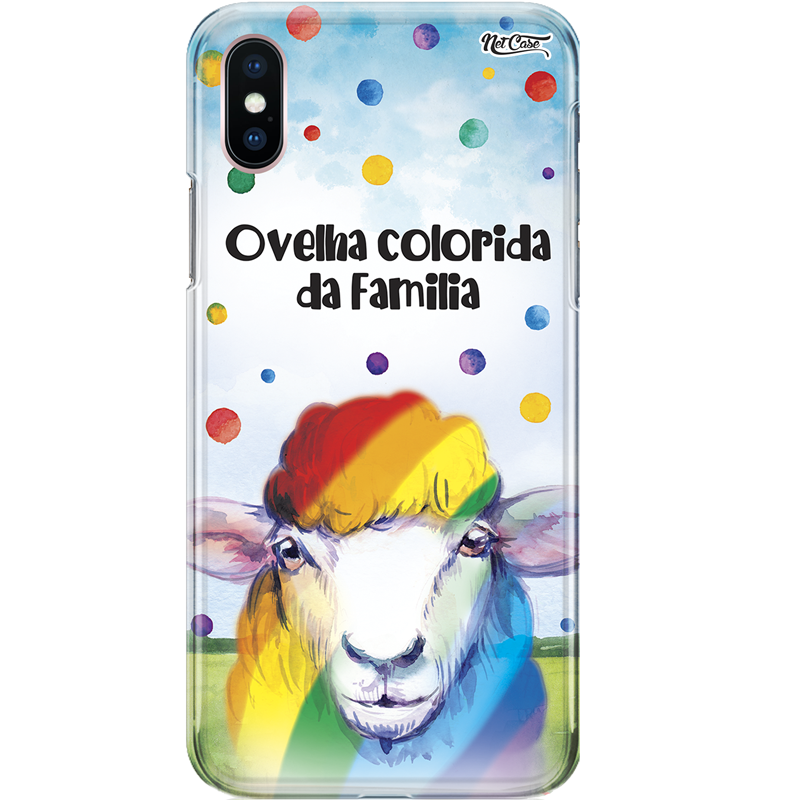 Capa Silicone NetCase Chapada Ovelha Colorida da Família