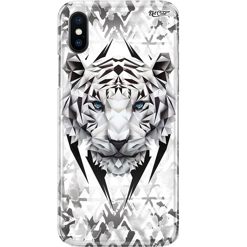 Capa Silicone NetCase Chapada Tigre Geométrico