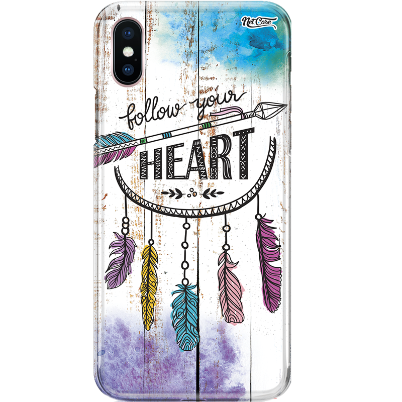 Capa Silicone NetCase Chapada Madeira Filtro: Follow Your Heart