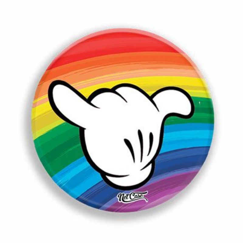 Suporte Pop Socket Netcase - Mickey Hang Loose Arco Íris