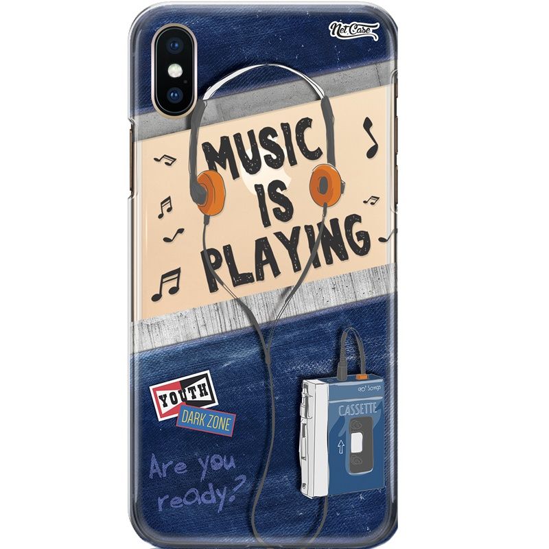 Capa Silicone NetCase Transparente Music is Playing: Are You Ready?