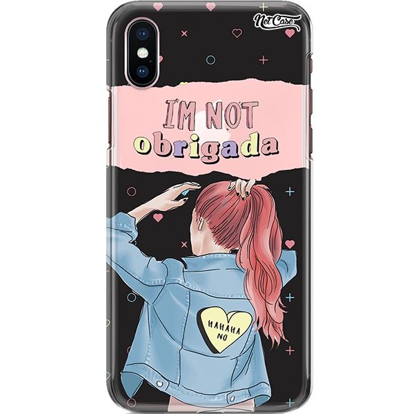 Capa Silicone NetCase Transparente I'm Not Obrigada