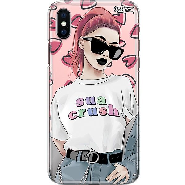 Capa Silicone NetCase Transparente Sua Crush