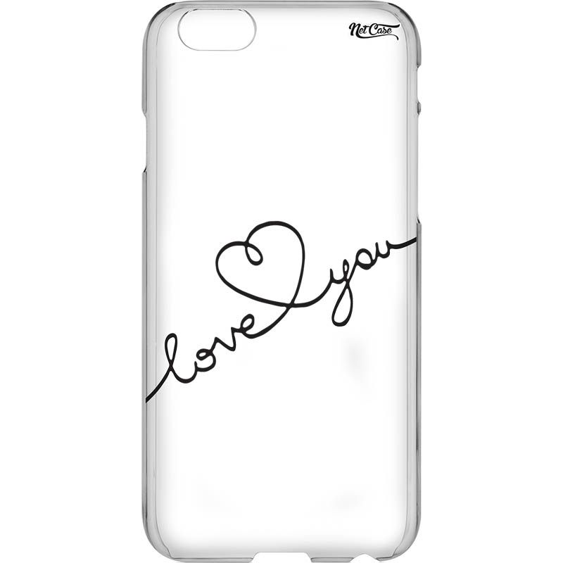 Capa Silicone NetCase Transparente Love You