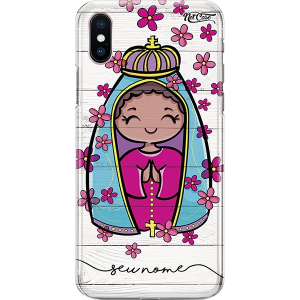 Capa Silicone NetCase Chapada Nome Our Lady Flowers