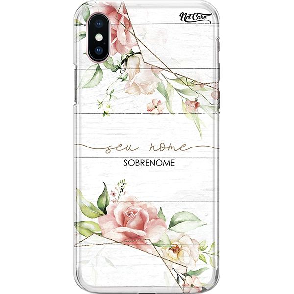 Capa Silicone NetCase Chapada Nome Geometric Roses