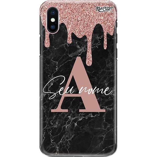 Capa Silicone NetCase Chapada Nome Ice Cream Melting Marble