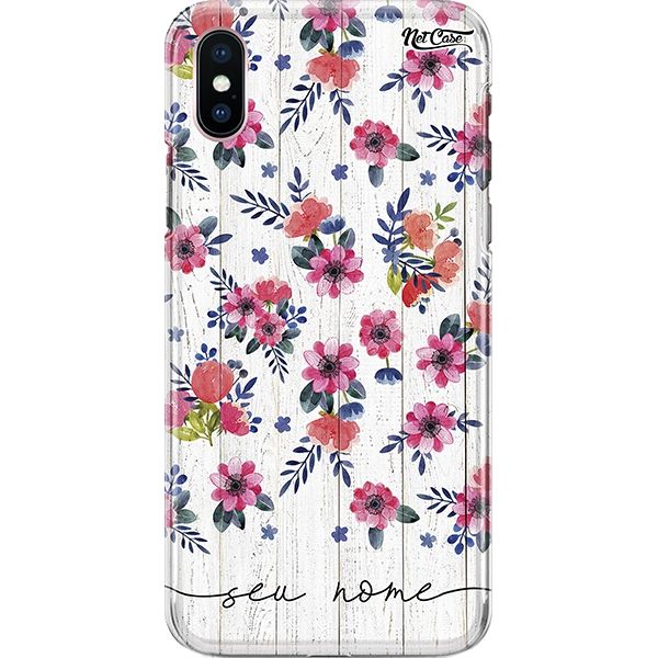 Capa Silicone NetCase Chapada Nome Flowers in Blooming Wood