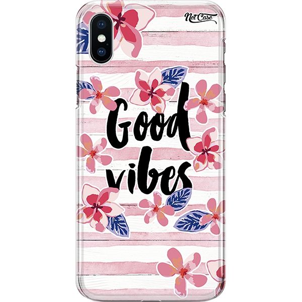 Capa Silicone NetCase Chapada Little Pink Flowers: Good Vibes