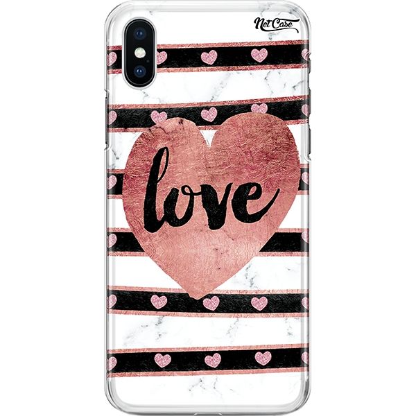 Capa Silicone NetCase Chapada Mármore Love