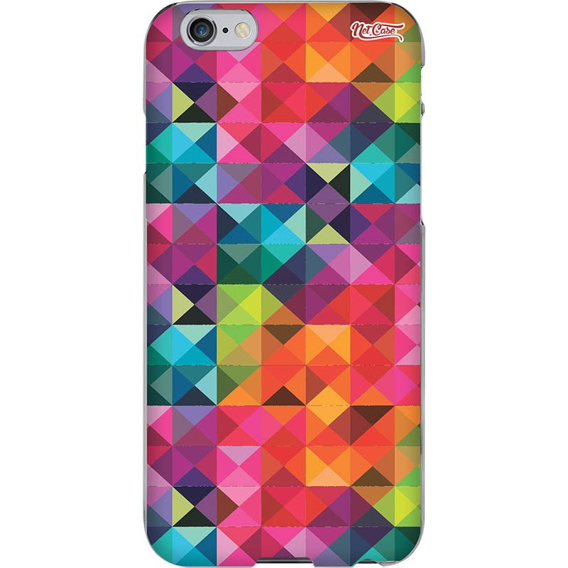 Capa Silicone NetCase Chapada Pixels Coloridos