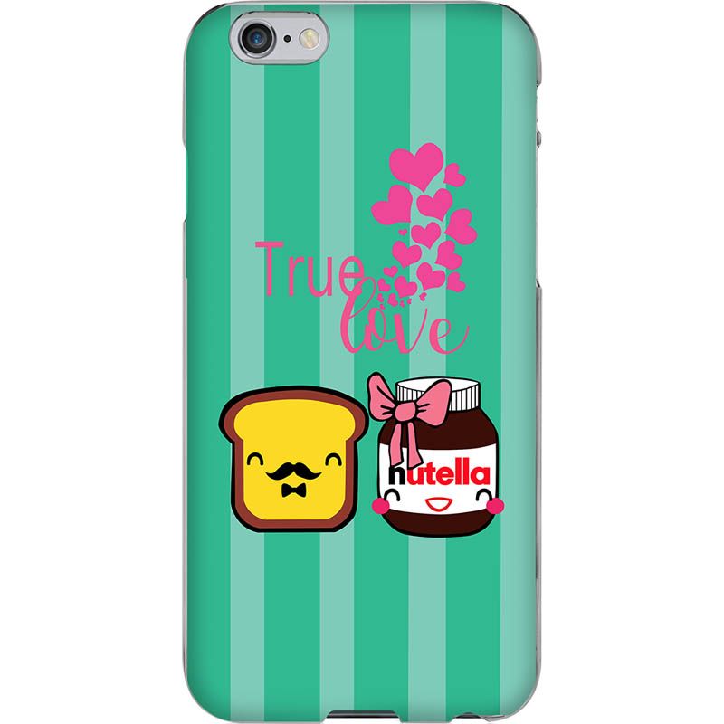 Capa Silicone NetCase Chapada True Love: Nutella+Pão