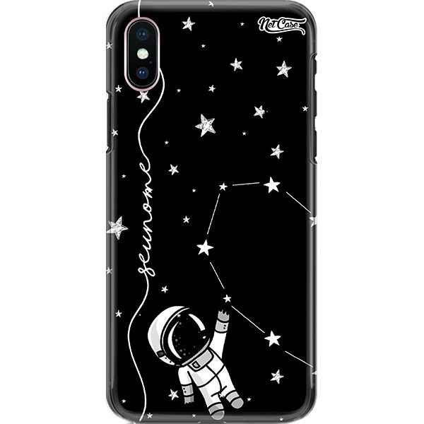 Capa Silicone NetCase Chapada Nome Astronaut Stars On the Left