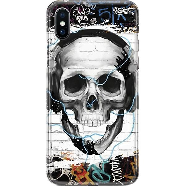 Capa Silicone NetCase Chapada Skull Graffiti On the Wall