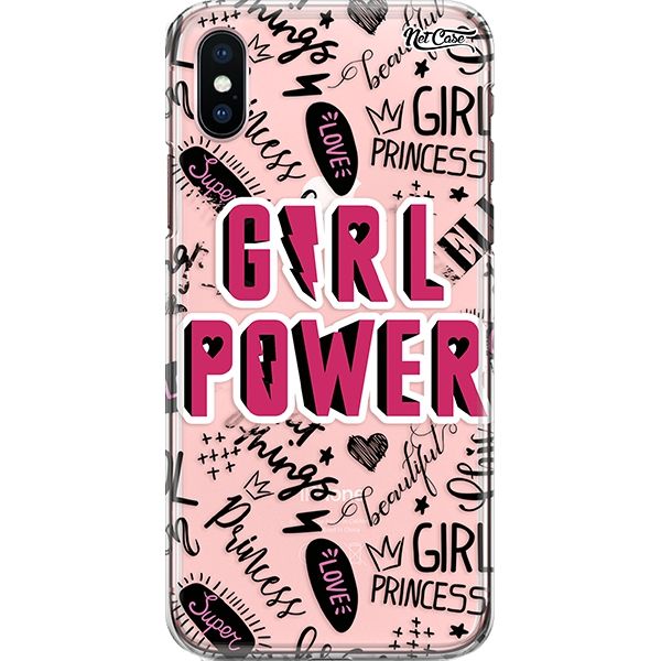 Capa Silicone NetCase Transparente Girl Power: Girl Princess