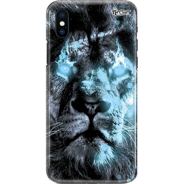 Capa Silicone NetCase Chapada Blue Lion: Eyes on Fire