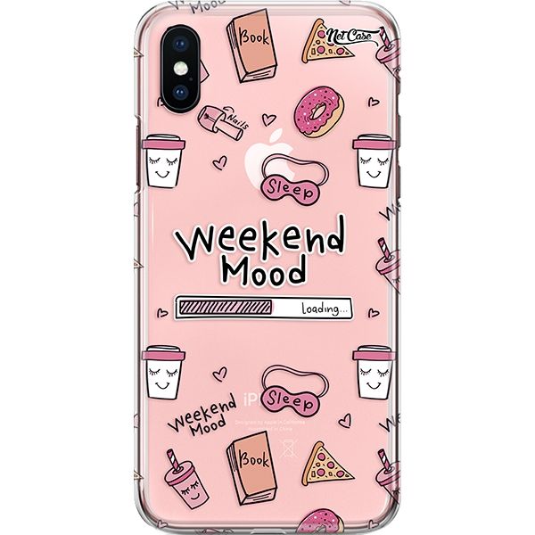 Capa Silicone NetCase Transparente Weekend Mood
