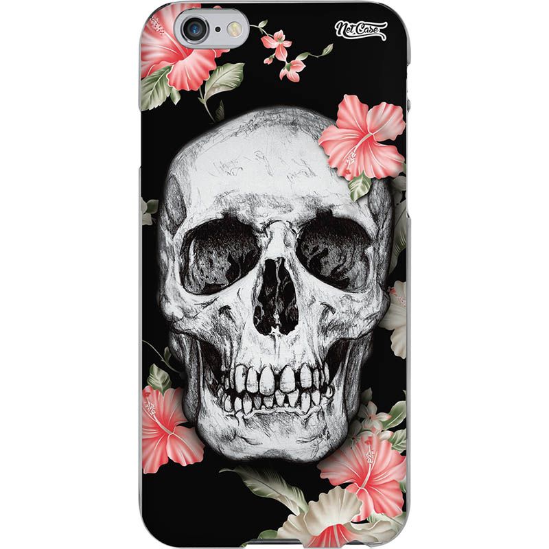 Capa Silicone NetCase Chapada Skull With Flowers