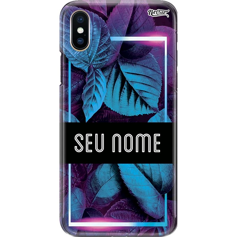 Capa Silicone NetCase Chapada Nome Purple Velvet Leaves