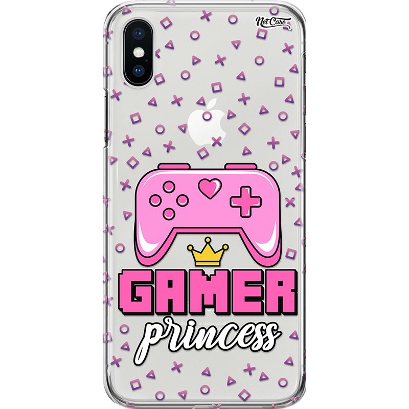 Capa Silicone NetCase Transparente Gamer Princess