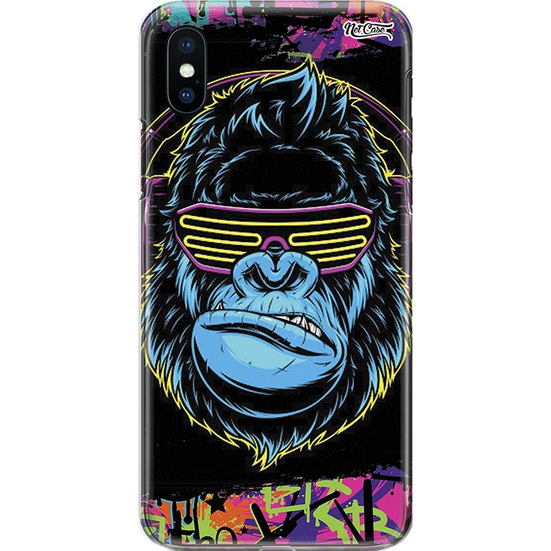 Capa Silicone NetCase Chapada Gorilla Futuristic Glasses