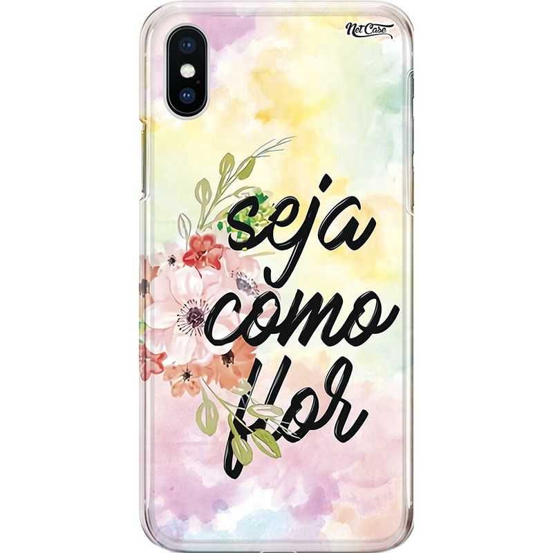 Capa Silicone NetCase Chapada Seja Como Flor