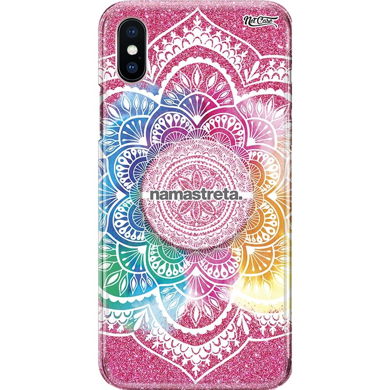 Capa Netcase Glitter + Pop 3in1 Pink - Mandala Namastreta.