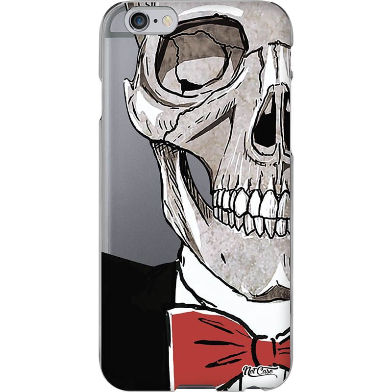 Capa Silicone NetCase Transparente Skull Suit