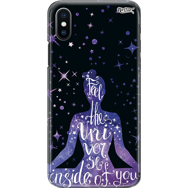 Capa Silicone NetCase Chapada Woman Meditating: Feel the Universe Inside of You