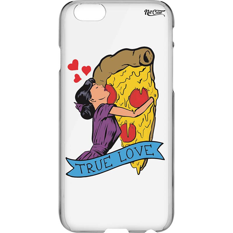 Capa Silicone NetCase Transparente Pizza: True Love
