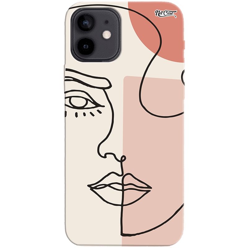 Capa Silicone NetCase Chapada Rosto de Mulher Estilizado